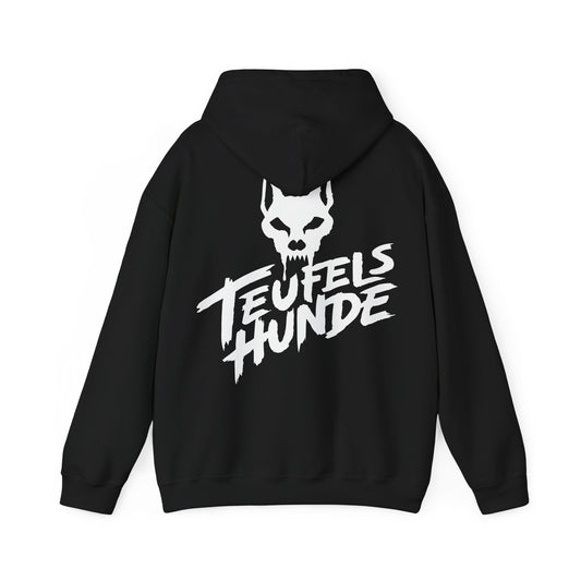 Kapuzenpullover, Teufels Hunde Schädel, unisex