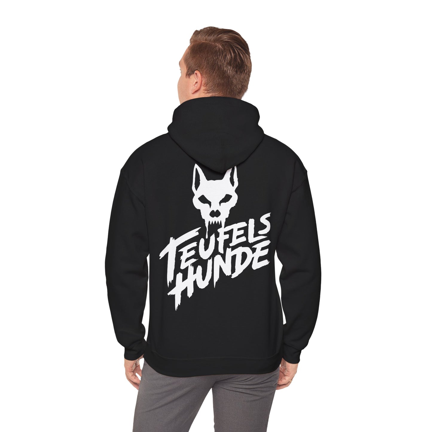 Kapuzenpullover, Teufels Hunde Schädel, unisex